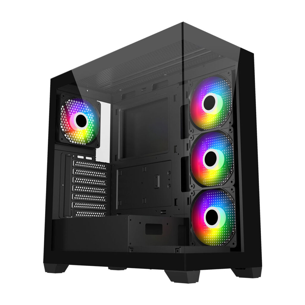 FSP M340 PC Cabinet – Modern Design & Practical Performance Black