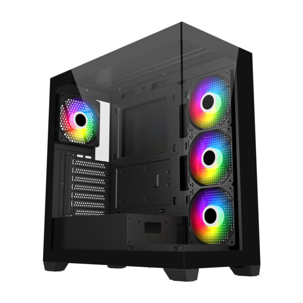 FSP M340 PC Cabinet – Modern Design & Practical Performance Black