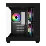 FSP S140 ARGB Micro Black Gaming Cabinet – Compact & Stylish PC Case