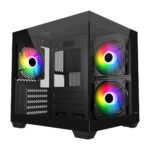 FSP S140 ARGB Micro Black Gaming Cabinet – Compact & Stylish PC Case