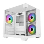 FSP S190 ARGB Micro Gaming Cabinet – Compact & Stylish PC Case White