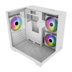 FSP S190 ARGB Micro Gaming Cabinet – Compact & Stylish PC Case White