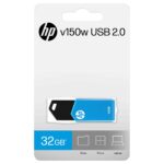 HP v150w 32GB USB 2.0 Flash Drive – Blue Compact USB Pen Drive