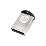 HP v222w 128GB USB 2.0 Pen Drive – Metal Silver High-Speed USB Flash Drive