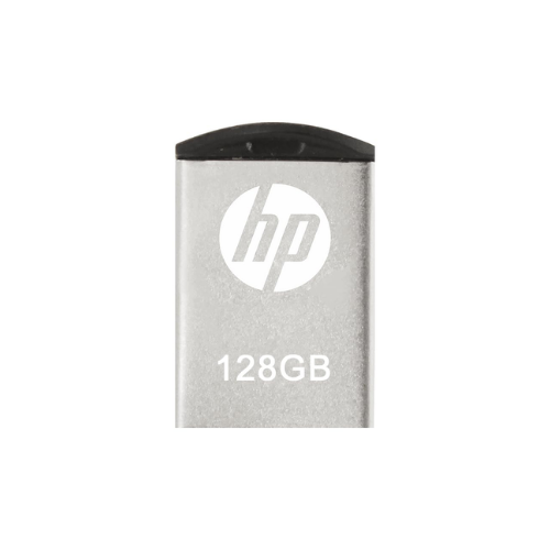HP v222w 128GB USB 2.0 Pen Drive – Metal Silver High-Speed USB Flash Drive