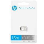 HP v222w 16GB USB 2.0 Pen Drive – Metal Silver High-Speed USB Flash Drive
