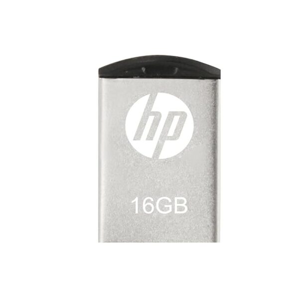 HP v222w 16GB USB 2.0 Pen Drive – Metal Silver High-Speed USB Flash Drive