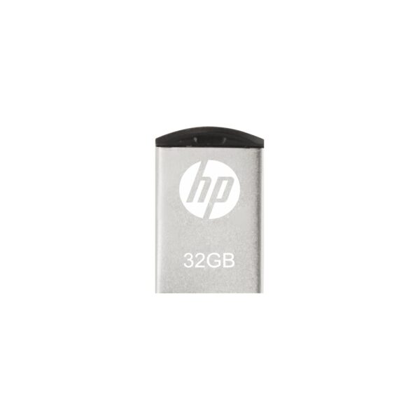 HP v222w 32GB USB 2.0 Pen Drive – Metal Silver High-Speed USB Flash Drive