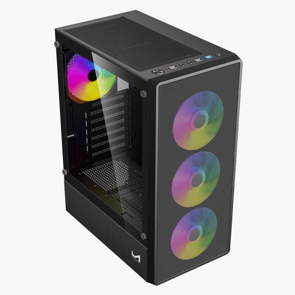 ICEMASTER TORRENT ATX Mid Tower Gaming Cabinet Black