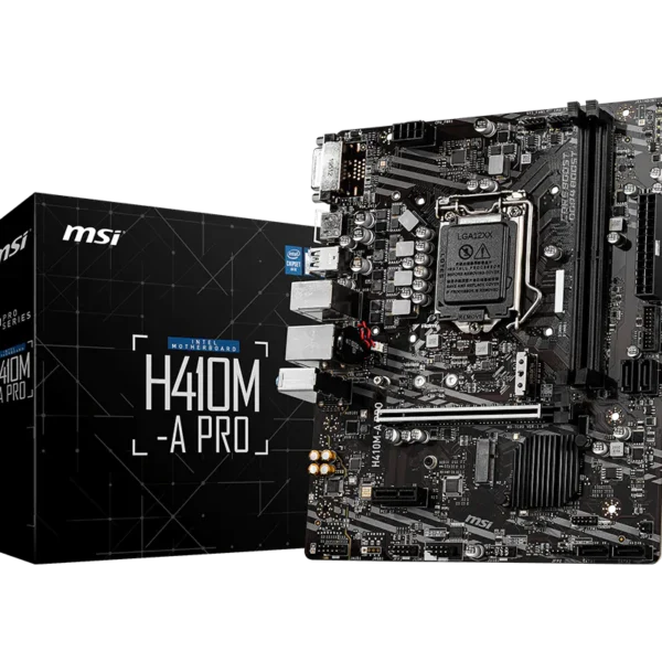 MSI H410M-A PRO – Intel H410 mATX Motherboard, LGA 1200, DDR4