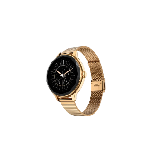 NoiseFit Diva Rese panel Smartwatch – Stylish & Smart Gold