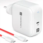 Portronics Adapto 65C 65W GaN Fast Charger Type-C PD Type-C Cable Included