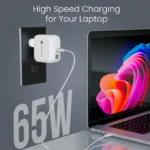 Portronics Adapto 65C 65W GaN Fast Charger Type-C PD Type-C Cable Included