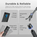 Portronics Bit Box 24-in-1 Precision Screwdriver Kit Magnetic Bit Holder Compact & Portable Portronics Bit Box 24-in-1 Precision Screwdriver Kit Magnetic Bit Holder Compact & Portable