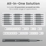 Portronics Bit Box 24-in-1 Precision Screwdriver Kit Magnetic Bit Holder Compact & Portable Portronics Bit Box 24-in-1 Precision Screwdriver Kit Magnetic Bit Holder Compact & Portable