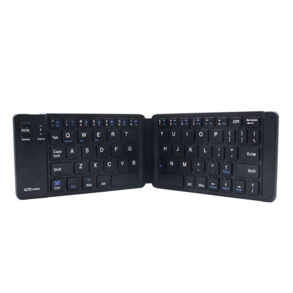 Portronics Chicklet Bluetooth Wireless Keyboard | Rechargeable | Foldable & Pocket-Sized