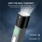 Portronics Eco Glow 2 300 Lumens LED Light SOS Mode Adjustable Focus Side LED Panel