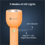 Portronics Eco Glow 300 Lumens LED Light 2-Level Brightness 1200mAh Battery SOS Mode Portronics Eco Glow 300 Lumens LED Light 2-Level Brightness 1200mAh Battery SOS Mode