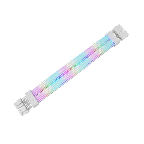 Thermaltake 8-Pin ARGB Mod Cable – Premium RGB Gaming PC Power Cable White