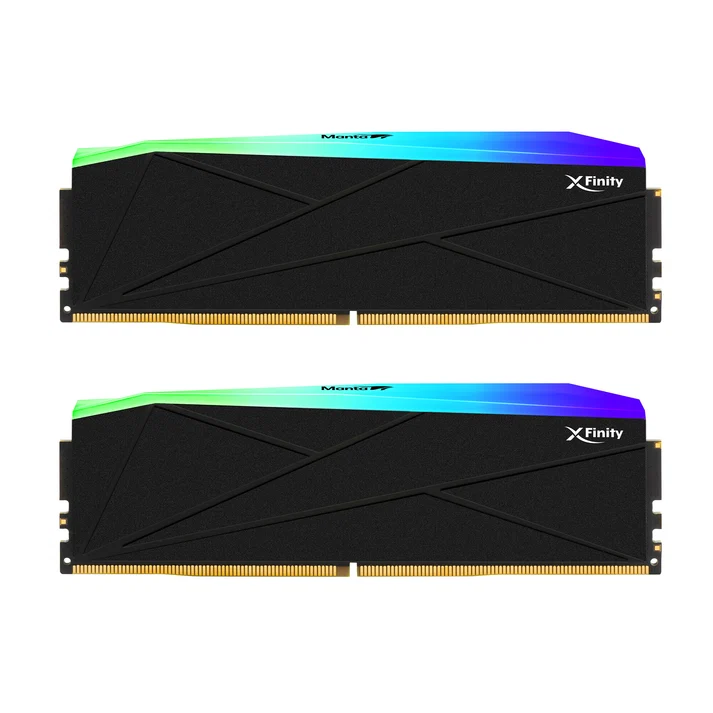 V-COLOR Manta XFinity RGB DDR5 64GB (32GB×2) 6000MHz High-Performance Desktop Memory Black