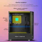 ZEBRONICS Apex Pro Premium Gaming Cabinet Black