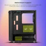 ZEBRONICS Apex Pro Premium Gaming Cabinet Black