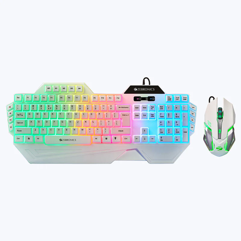 ZEBRONICS KMC2 Optimus – Multimedia Keyboard & Mouse Combo White