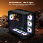 ZEBRONICS Mercury 30 Premium Gaming Cabinet Black