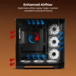 ZEBRONICS Mercury 30 Premium Gaming Cabinet Black