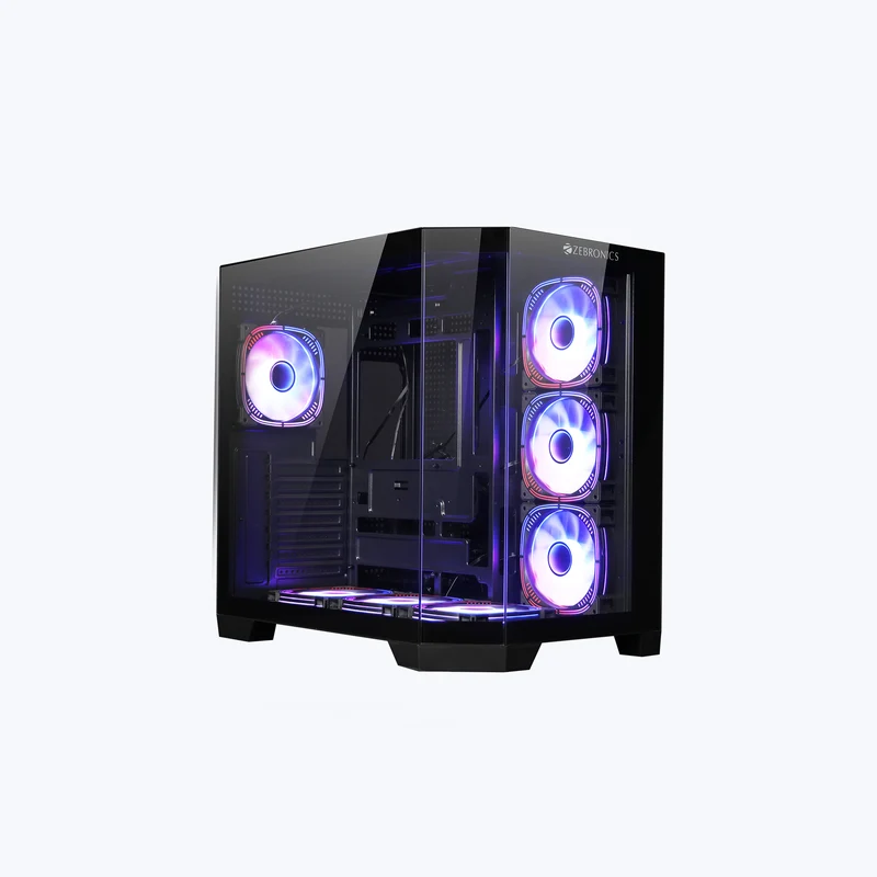 ZEBRONICS Mercury 30 Premium Gaming Cabinet Black