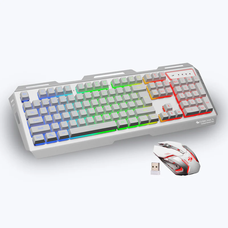 ZEBRONICS NWK-1 – Wireless Keyboard & Mouse Combo White
