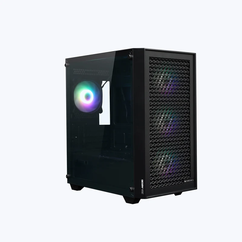ZEBRONICS Zeb-Aegis mATX Gaming Cabinet Black