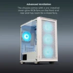 ZEBRONICS Zeb-Aegis mATX Gaming Cabinet White ZEBRONICS Zeb-Aegis mATX Gaming Cabinet White