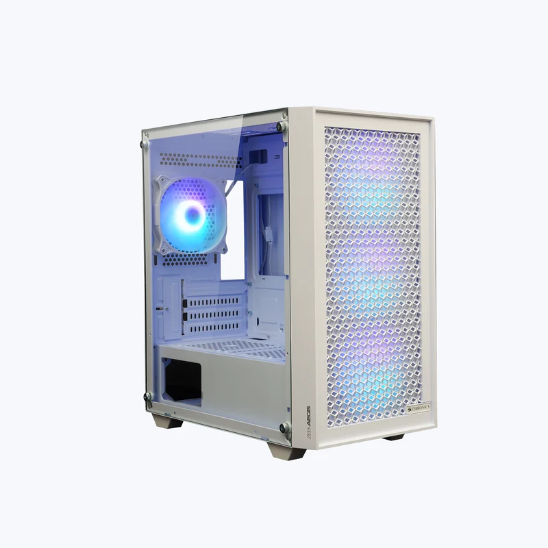 ZEBRONICS Zeb-Aegis mATX Gaming Cabinet White
