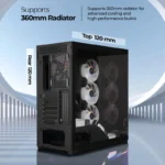 ZEBRONICS Zeb-Apex 10 Gaming Cabinet Black
