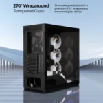ZEBRONICS Zeb-Apex 10 Gaming Cabinet Black