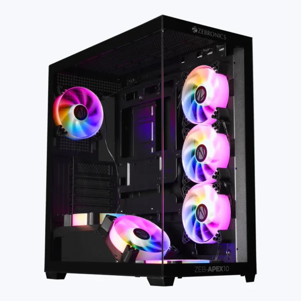 ZEBRONICS Zeb-Apex 10 Gaming Cabinet Black