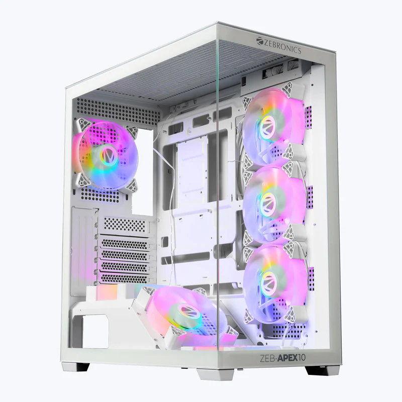 ZEBRONICS Zeb-Apex 10 Gaming Cabinet White