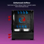 Zebronics Zeb-Argon 2 Gaming Cabinet – High-Performance PC Case Black