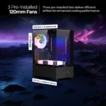 Zebronics Zeb-Argon 2 Gaming Cabinet – High-Performance PC Case Black