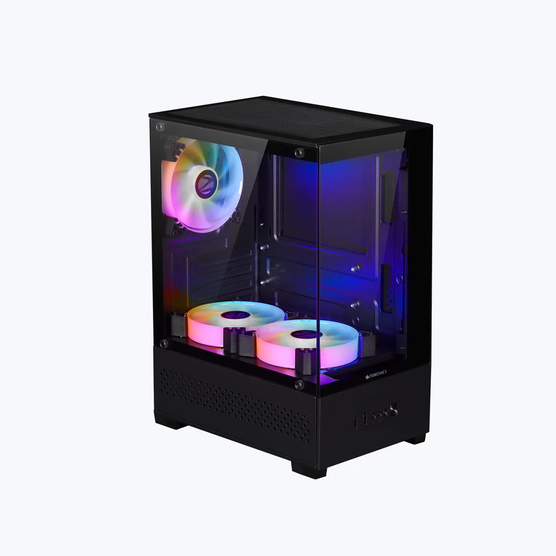 Zebronics Zeb-Argon 2 Gaming Cabinet – High-Performance PC Case Black