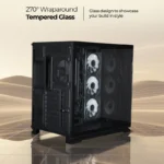 ZEBRONICS Zeb-Drakon 10 Premium Gaming Cabinet Black