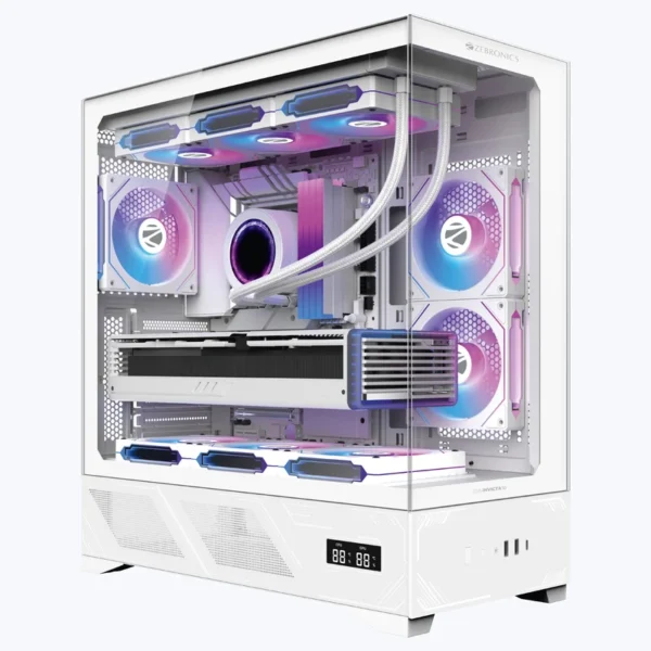 ZEBRONICS Zeb-Invicta 10 Performance Gaming Cabinet White