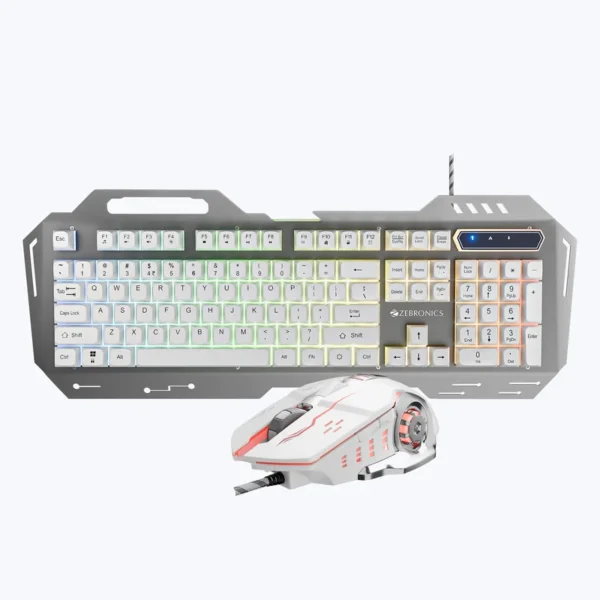 ZEBRONICS Zeb Transformer 3 – Gaming Keyboard & Mouse Combo White ZEBRONICS Zeb Transformer 3 – Gaming Keyboard & Mouse Combo White