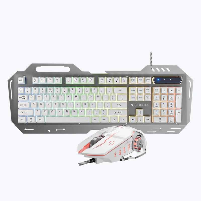 ZEBRONICS Zeb Transformer 3 – Gaming Keyboard & Mouse Combo White