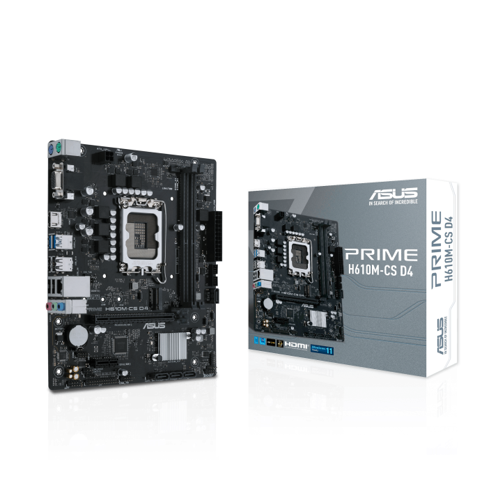 ASUS PRIME H610M-CS D4 Motherboard Intel H610 Micro-ATX DDR4
