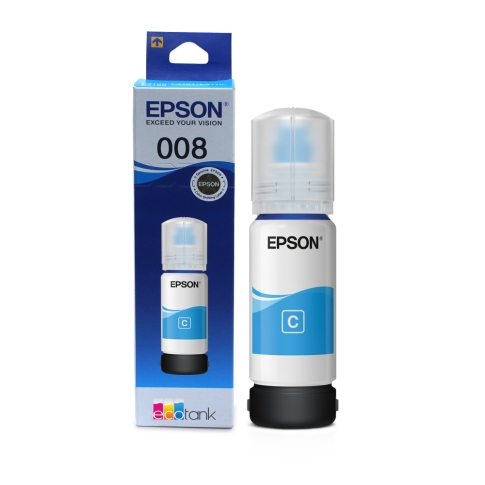 Epson 008 127ML Ink Bottle Cyan