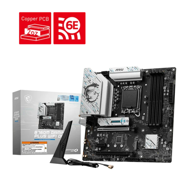 MSI B760M GAMING PLUS WIFI DDR4 Motherboard MSI B760M GAMING PLUS WIFI DDR4 Motherboard
