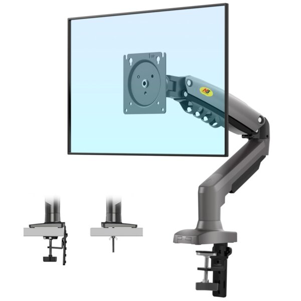 North Bayou F80 Full-Motion Monitor Desk Mount Stand – Adjustable Monitor Arm