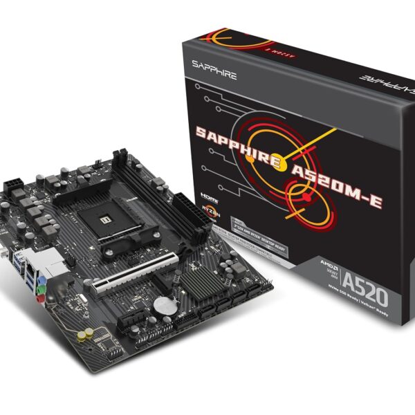Sapphire A520M-E AMD A520 Chipset Micro-ATX Motherboard Sapphire A520M-E AMD A520 Chipset Micro-ATX Motherboard